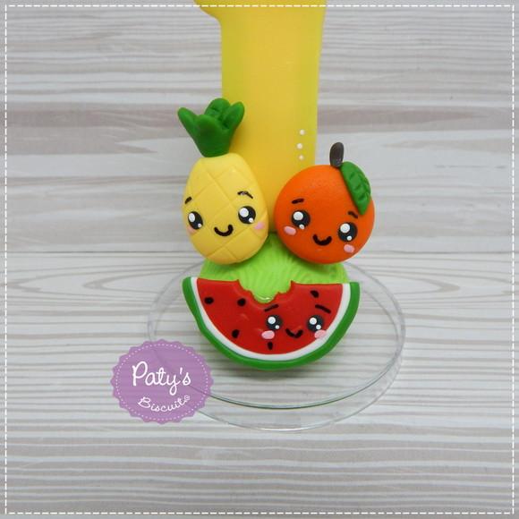 Vela Decorada Frutinhas / Quitandinha