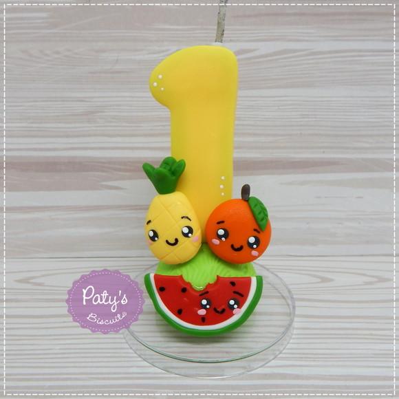 Vela Decorada Frutinhas / Quitandinha
