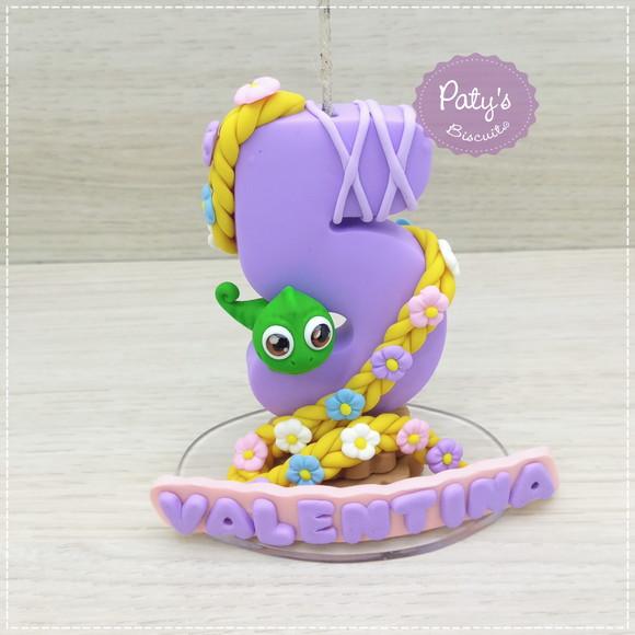 Vela Decorada Rapunzel e Pascal - Enrolados
