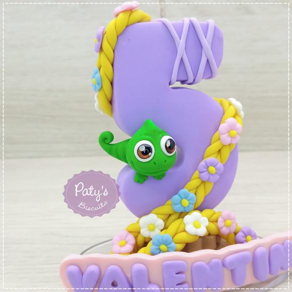 Vela Decorada Rapunzel e Pascal - Enrolados