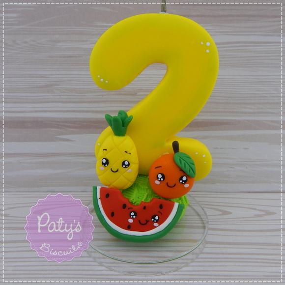 Vela Decorada Frutinhas / Quitandinha