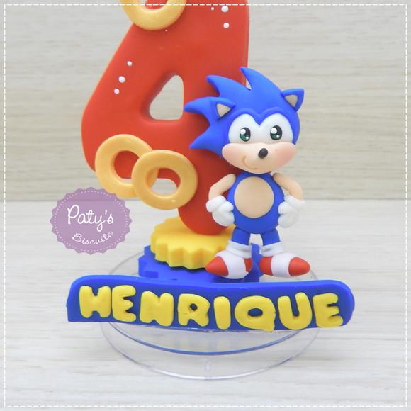 Vela Decorada Sonic
