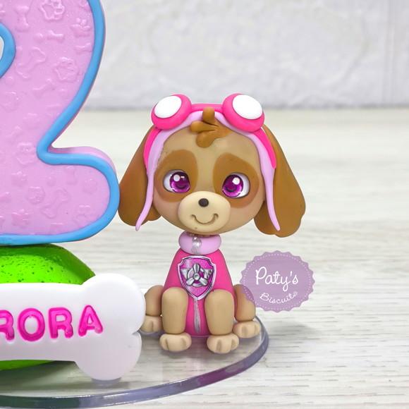 Vela Decorada Skye - Patrulha Canina (vela Rosa)