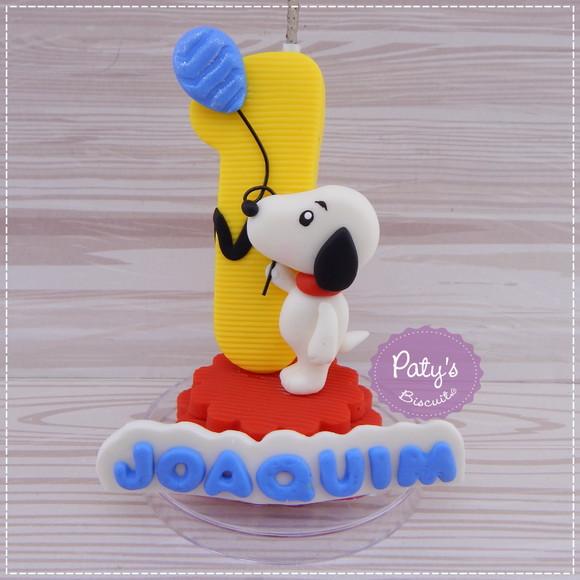 Vela Decorada Snoopy