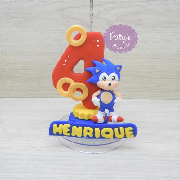 Vela Decorada Sonic
