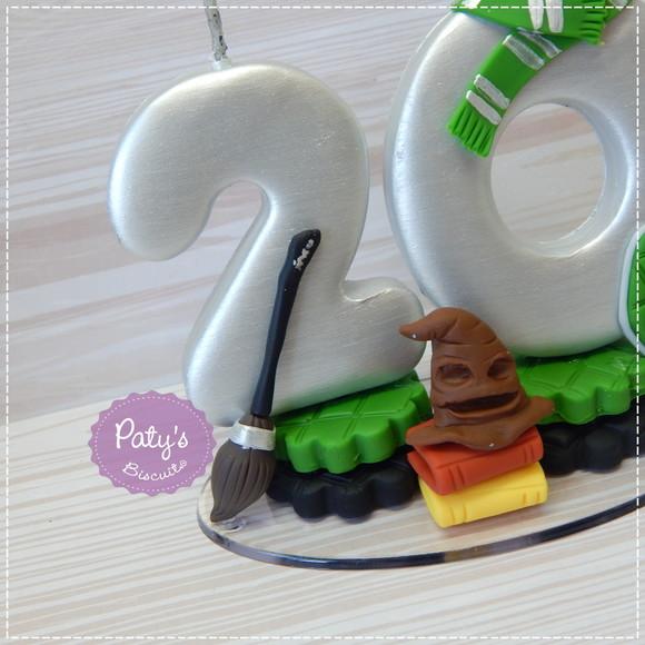 Vela Decorada Sonserina - Harry Potter