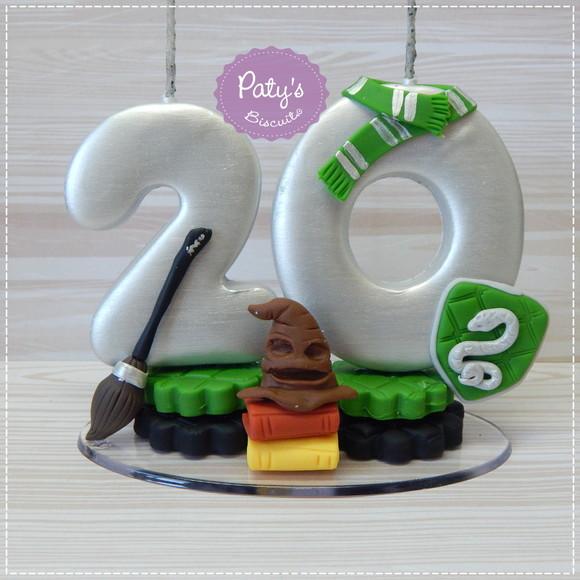 Vela Decorada Sonserina - Harry Potter