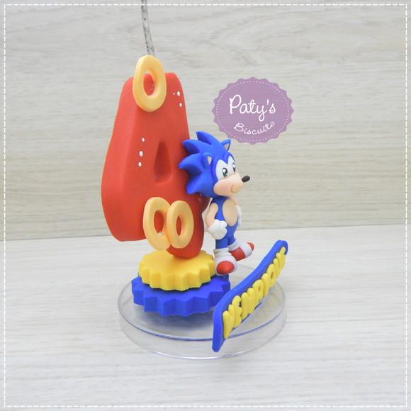 Vela Decorada Sonic