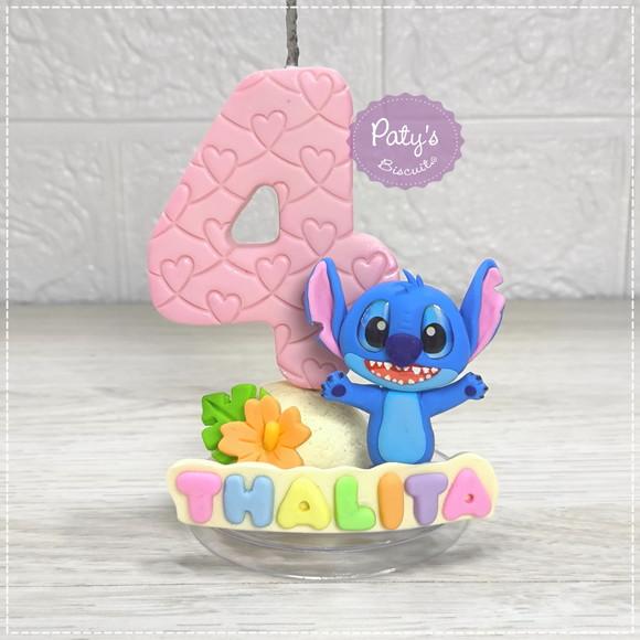 Vela Decorada Stitch