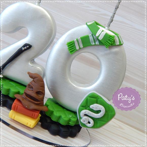 Vela Decorada Sonserina - Harry Potter