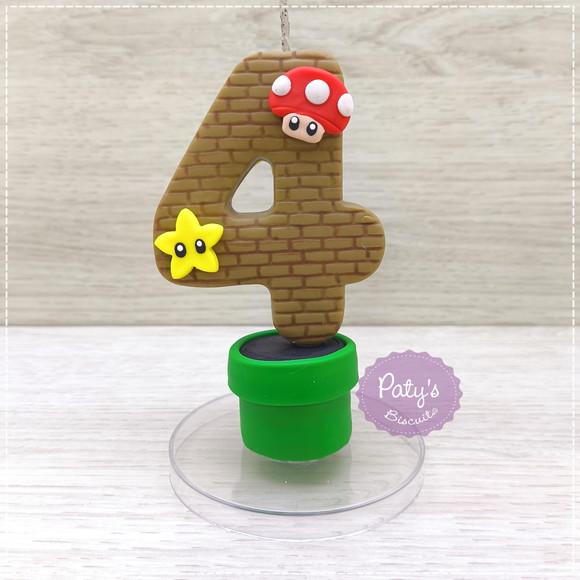 Vela Decorada Super Mario Bros.