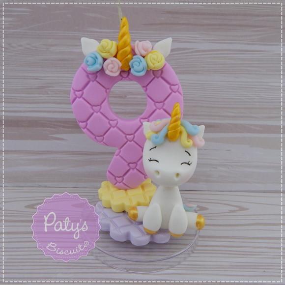 Vela Decorada Unicórnio
