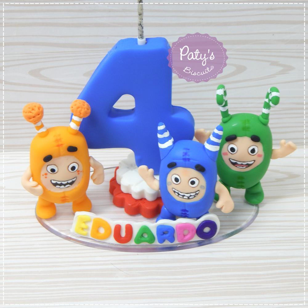 Topinho com Vela Oddbods (mod. 01)