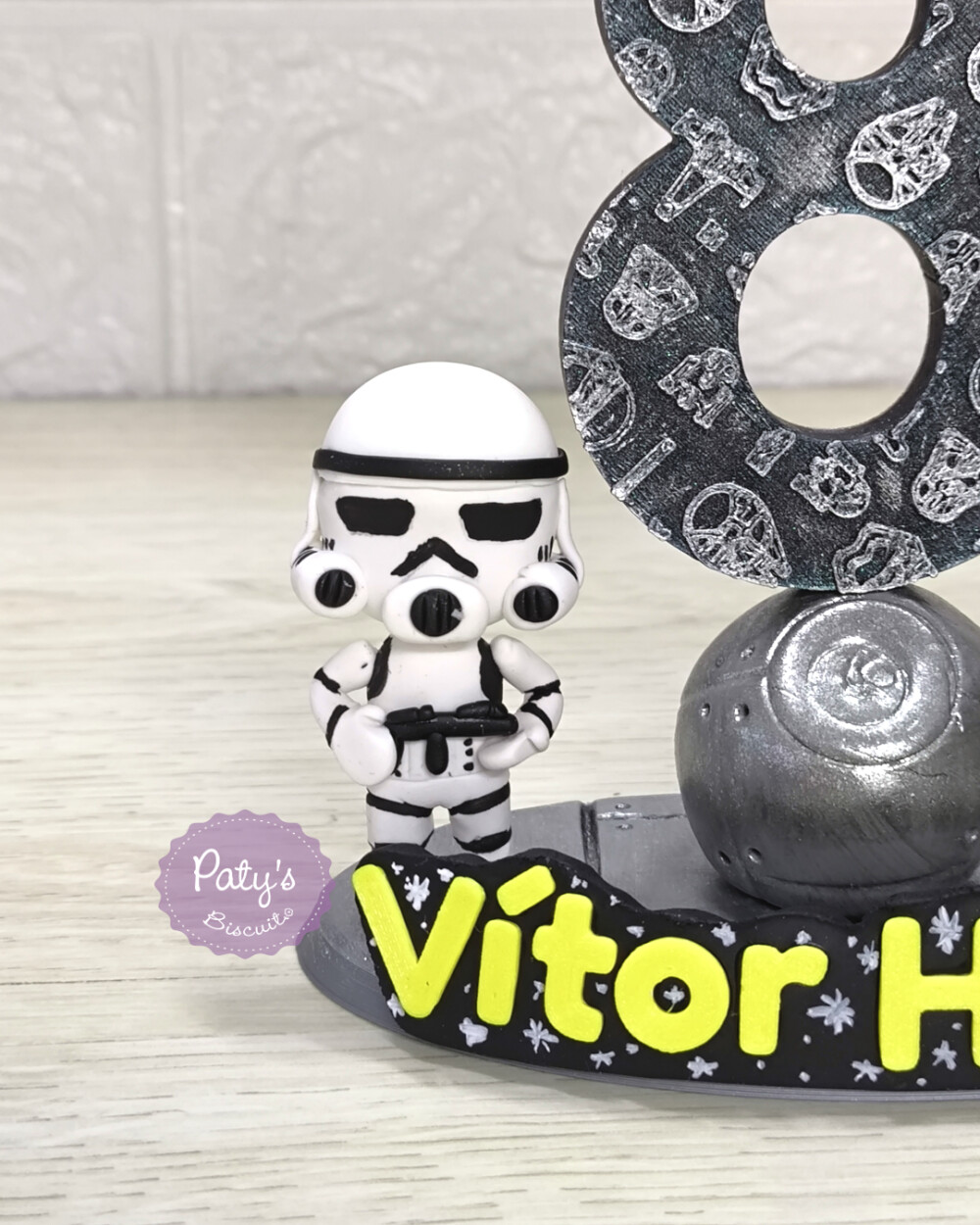 Topinho com Vela Stormtrooper e Darth Vader - Star Wars