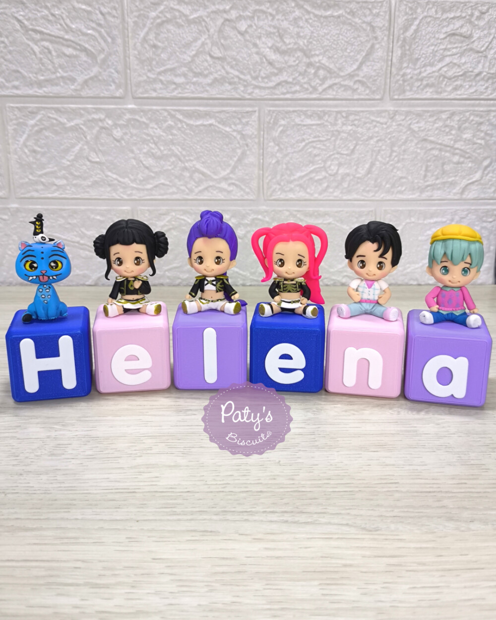 Cubos Decorados Guerreiras do KPop (valor Unitário)