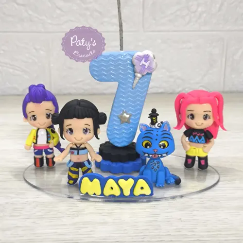 Topinho com Vela Guerreiras do Kpop + Derpy e Sussie
