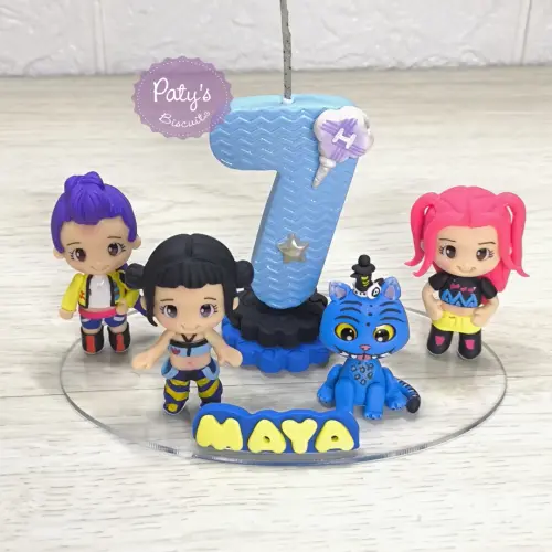 Topinho com Vela Guerreiras do Kpop + Derpy e Sussie