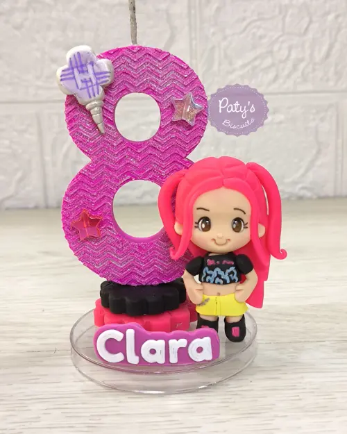 Vela decorada Mira - Guerreiras do Kpop