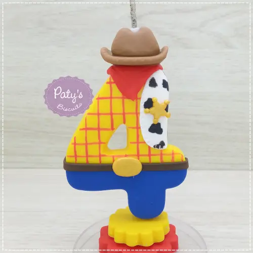 Vela decorada Woody - Toy Story