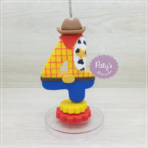 Vela decorada Woody - Toy Story