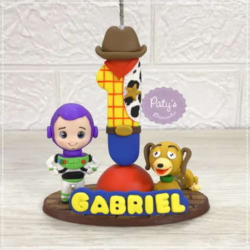 Topinho com Vela Buzz e Slinky - Toy Story