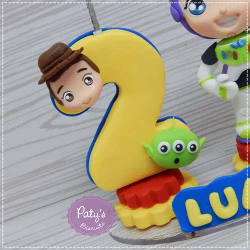 Topinho com Vela Buzz Lightyear - Toy Story