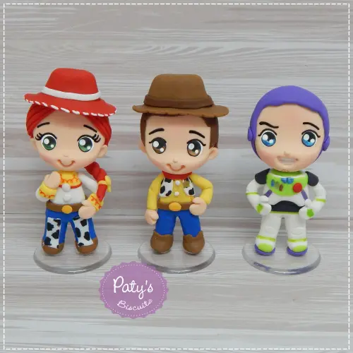 Kit vela + Miniaturas Woody, Buzz e Jessie - Toy Story