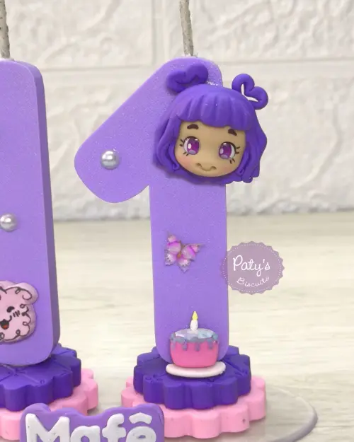 Vela decorada O Diário de uma Princesa Desastrada