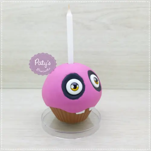 Vela decorada Mr. Cupcake - FNAF / Five Nights at Freddy's