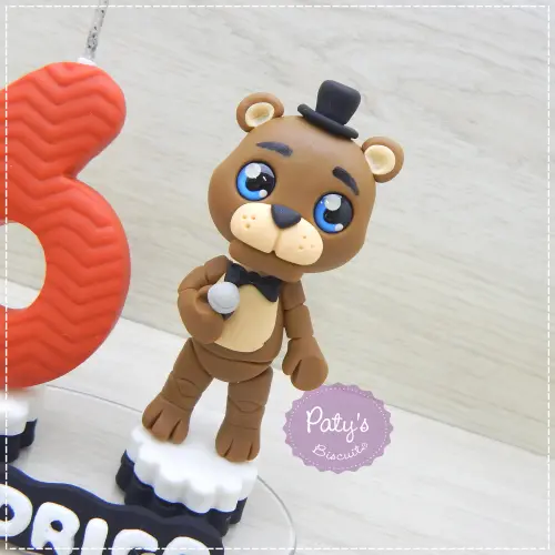 Topinho com Vela Freddy - FNAF / Five Nights at Freddy's