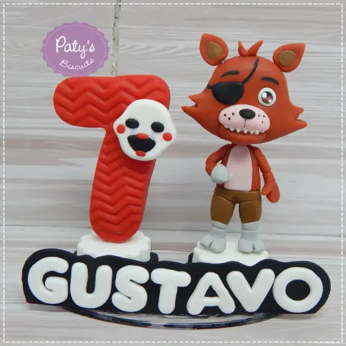 Topinho com Vela Foxy - FNAF / Five Nights at Freddy's