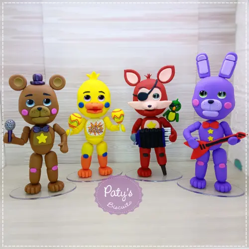 Miniatura decorativa FNAF Rockstar 12cm (unitário)