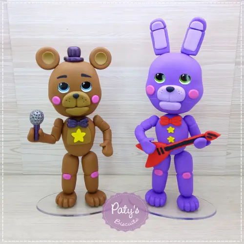 Miniatura decorativa FNAF Rockstar 12cm (unitário)