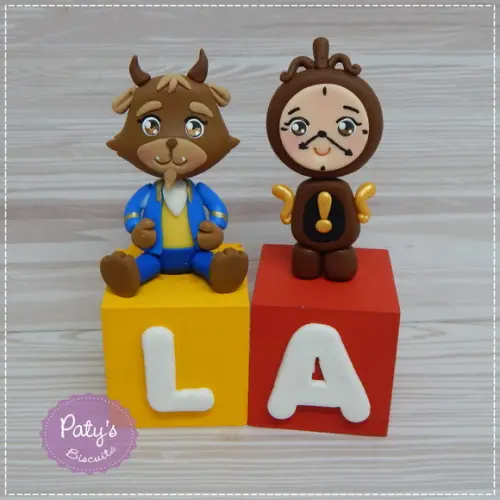 Cubos Decorados a Bela e a Fera (valor Unitário)