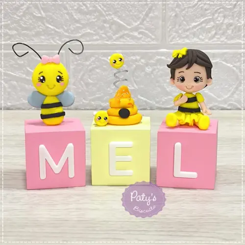 Cubos Decorados Abelhinha Menina (valor Unitário)