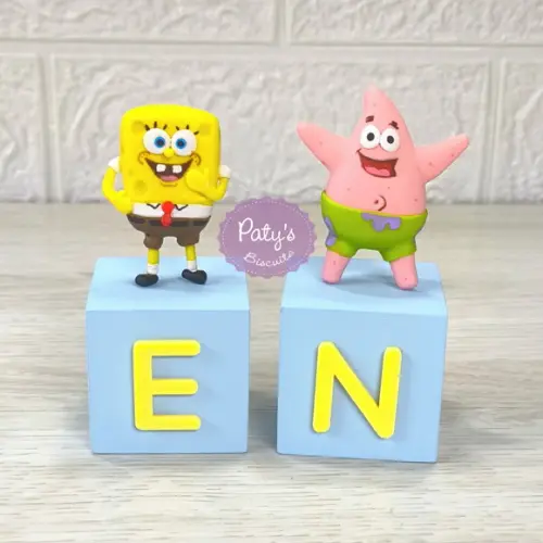 Cubos Decorados Bob Esponja (valor Unitário)