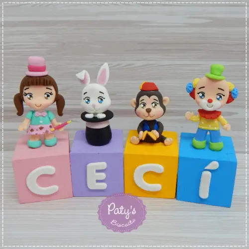 Cubos Decorados Circo (valor Unitário)