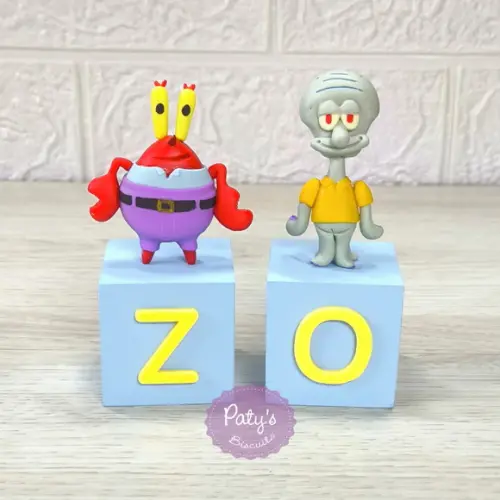 Cubos Decorados Bob Esponja (valor Unitário)
