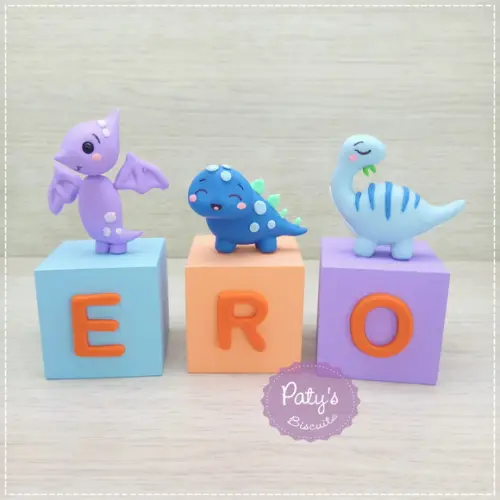 Cubos Decorados Dino Baby (valor Unitário)