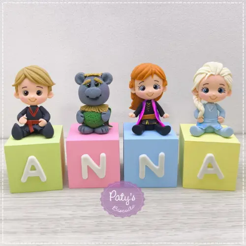 Cubos Decorados Frozen (valor Unitário)