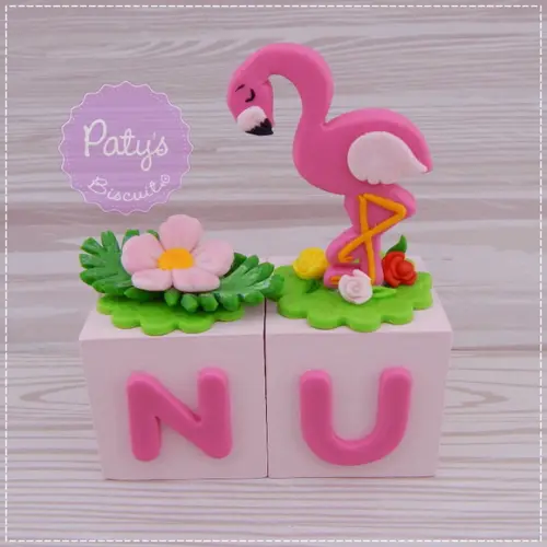 Cubos Decorados Flamingo / Tropical (valor Unitário)