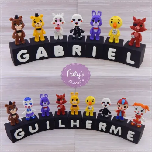 Cubos Decorados Five Nights At Freddy's / FNAF (valor Unitário)