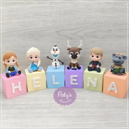 Cubos Decorados Frozen (valor Unitário)