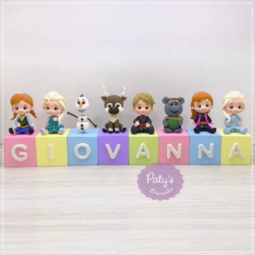 Cubos Decorados Frozen (valor Unitário)