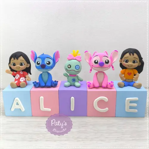 Cubos Decorados Lilo e Stitch (valor Unitário)