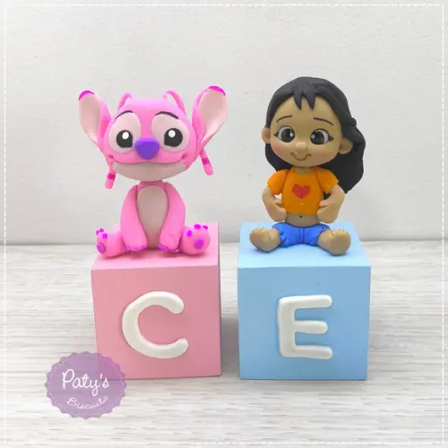 Cubos Decorados Lilo e Stitch (valor Unitário)