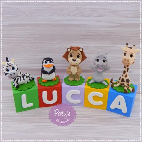 Cubos Decorados Madagascar (valor Unitário)