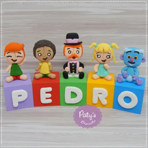 Cubos Decorados Mundo Bita e o Bicho Papão (valor Unitário)
