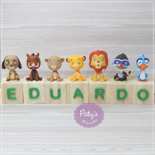 Cubos Decorados o Rei Leão cubos de madeira (valor Unitário)