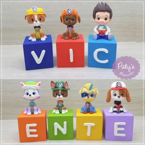 Cubos Decorados Patrulha Canina (valor Unitário)